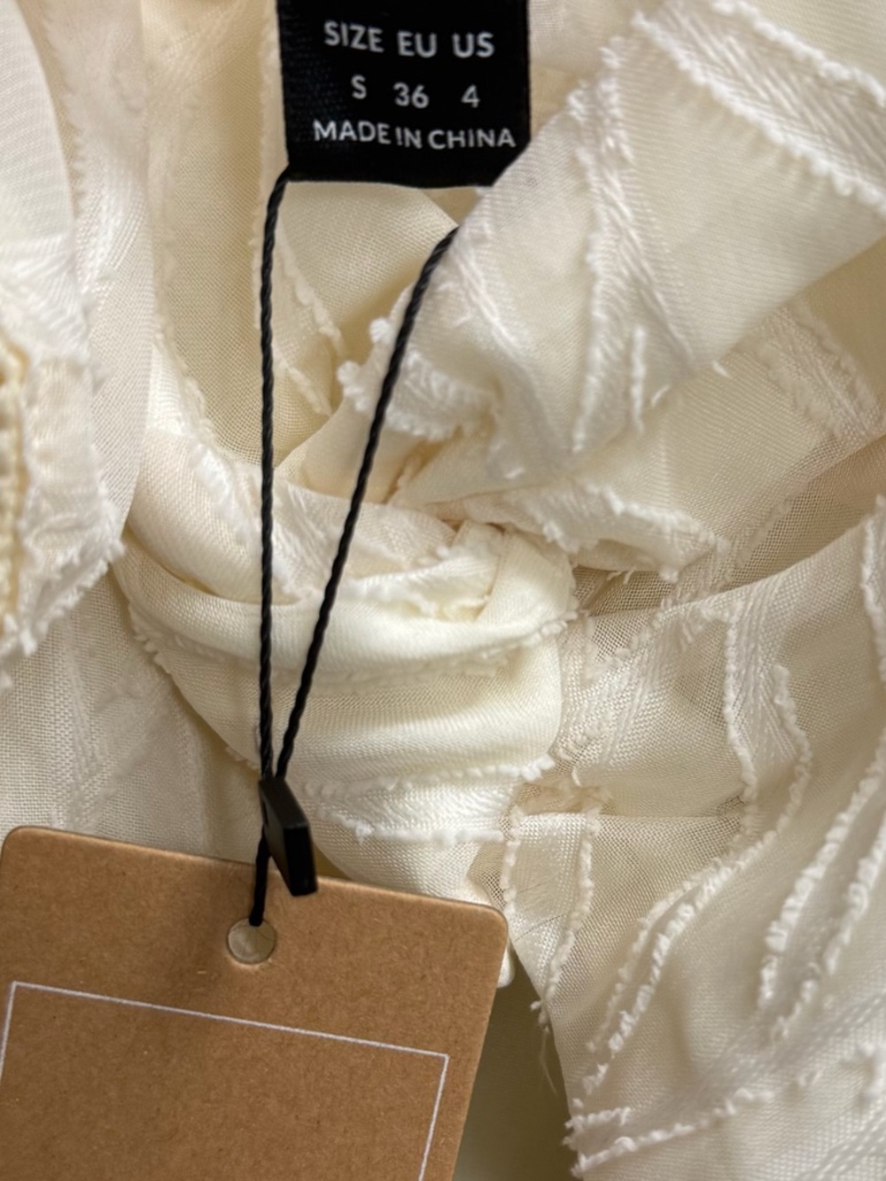 Cream Boho Cut-Out Flowy Romper - S - Picture 5 of 5